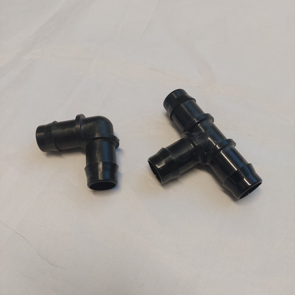 Plastic pipe fittings 19mm (3/4